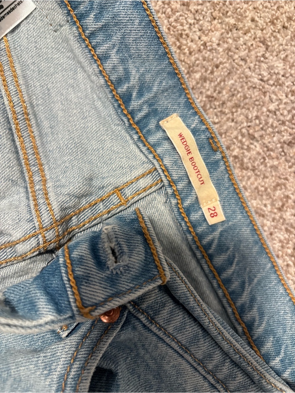 Levi’s Wedgie Bootcut Light Blue Women's Jeans 28x34 - Picture 7 of 8